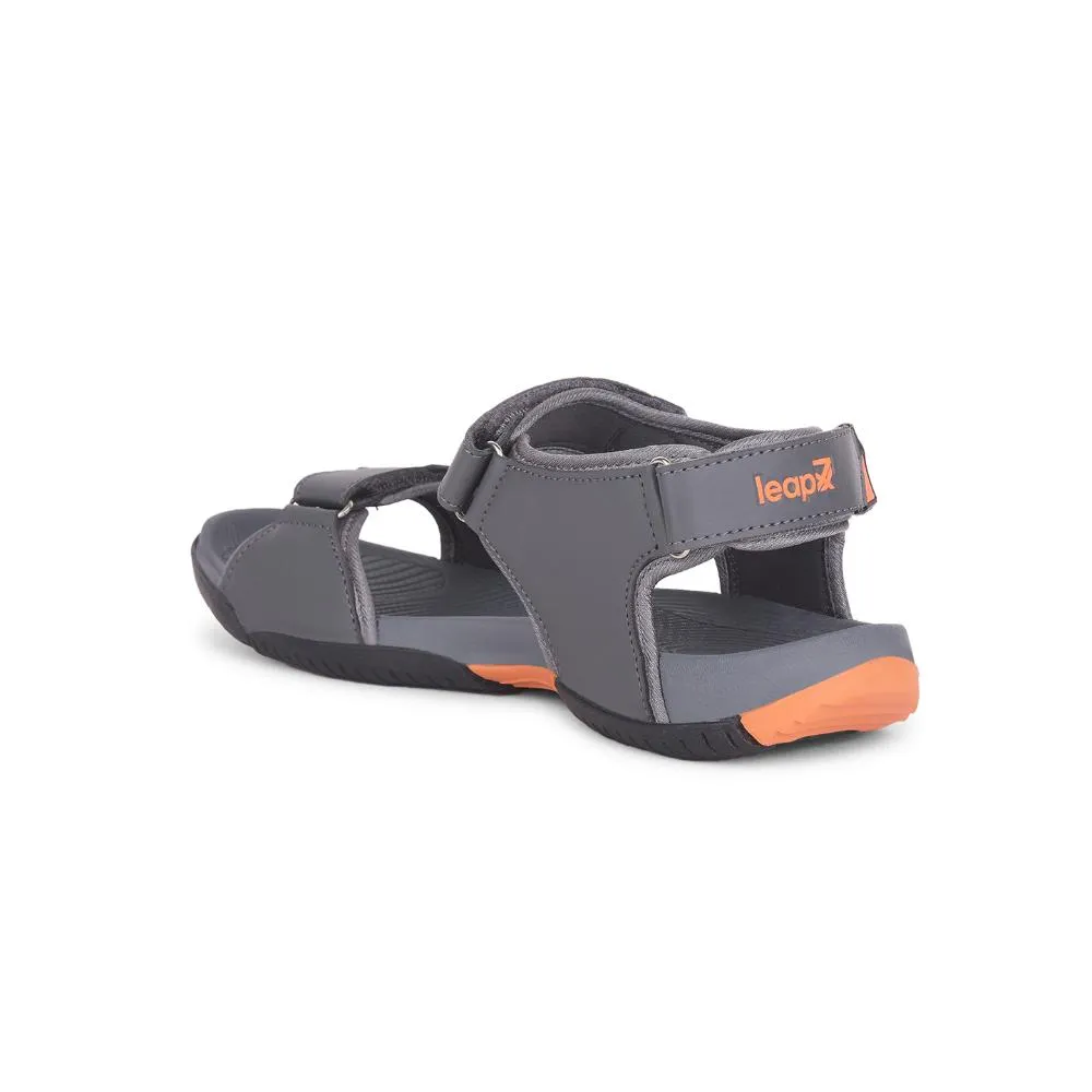 Leap7x By Liberty Mens MONACO Grey Sporty Casual Sandal