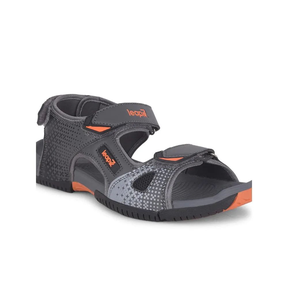 Leap7x By Liberty Mens MONACO Grey Sporty Casual Sandal