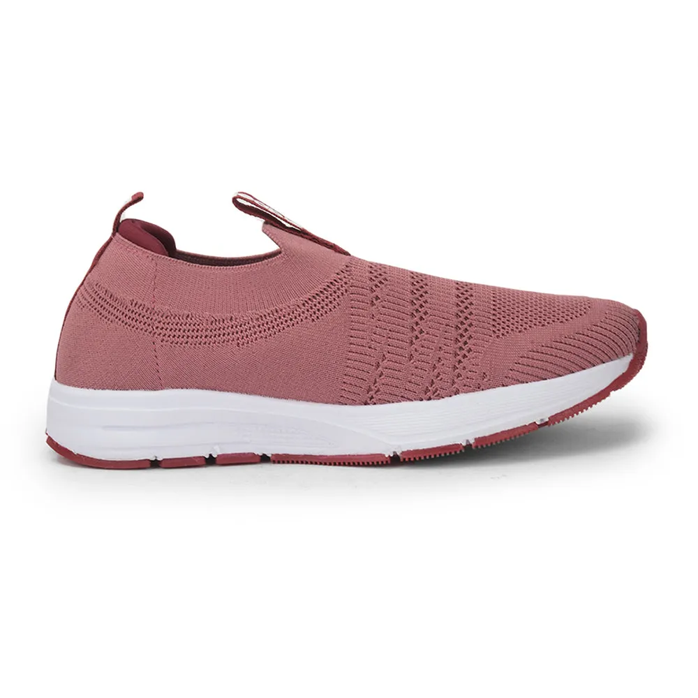 Leap7x Non Lacing Sports Shoes For Ladies (Peach) PERTH-10 By Liberty