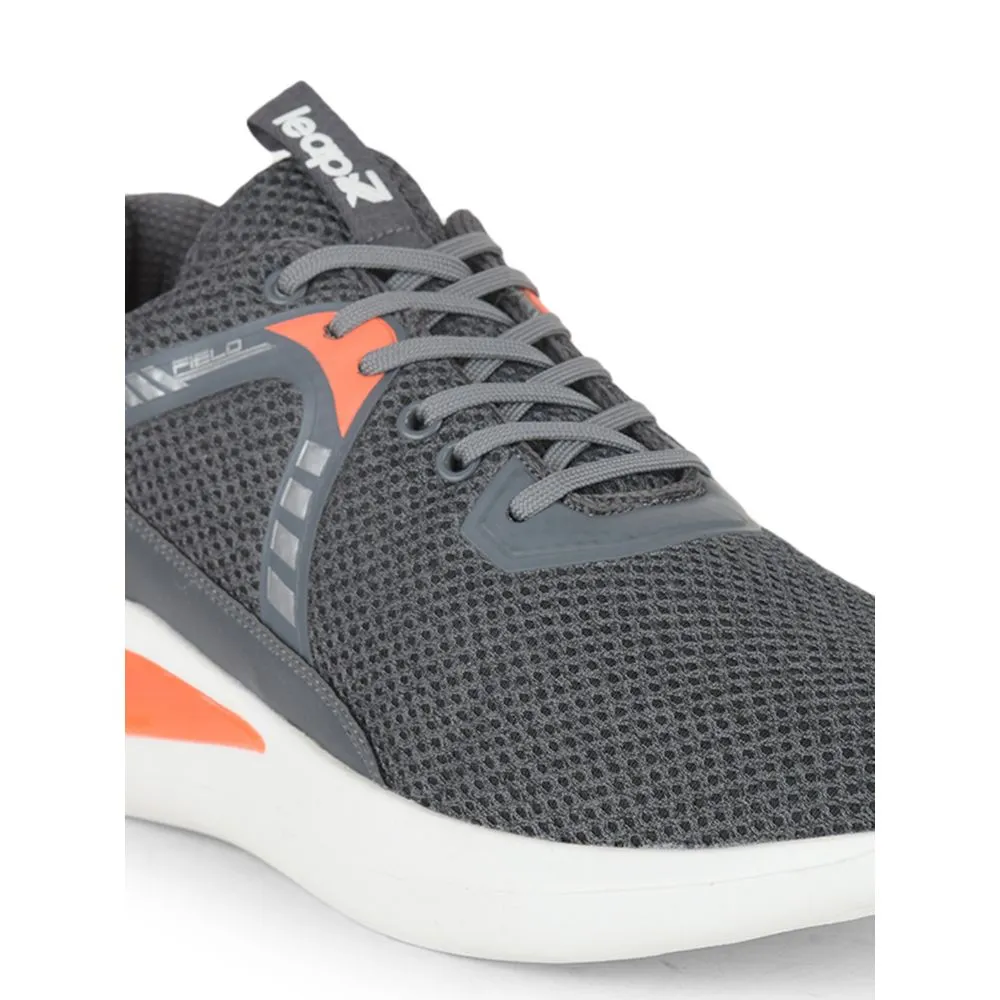 Leap7x Sports Lacing Shoes For Men (Grey) AMBASDOR By Liberty