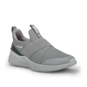 Leap7x Sports Non Lacing Shoes For Men (Grey) PORTUGAL-E By Liberty