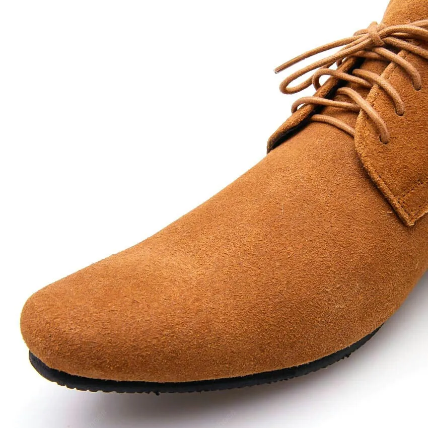 Leather Shoes Clever Suede Tan