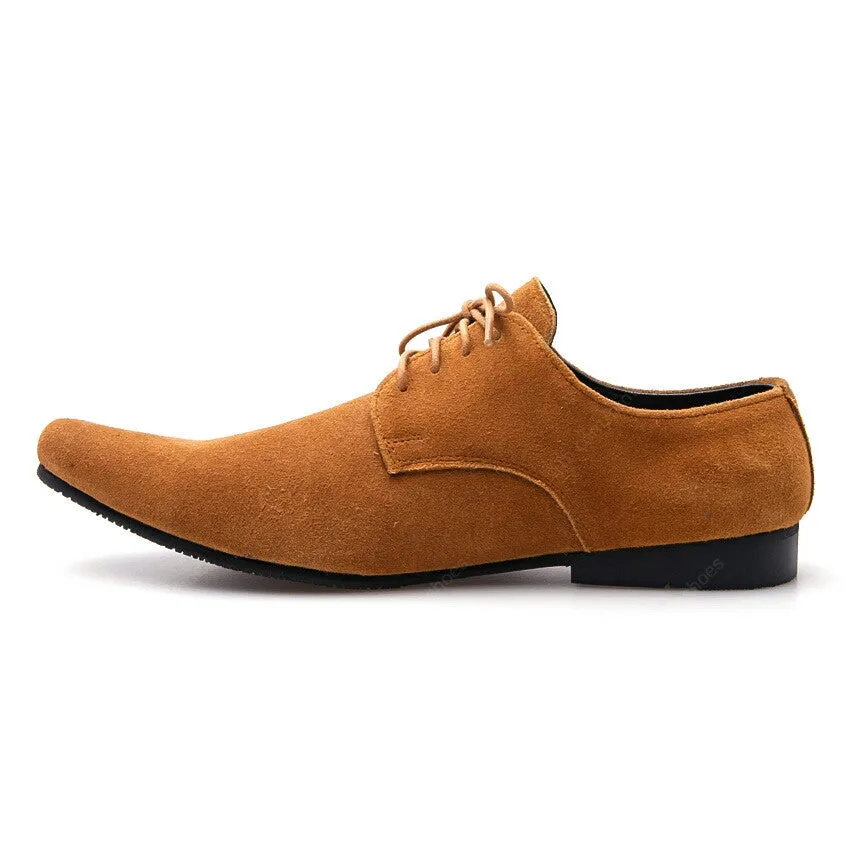 Leather Shoes Clever Suede Tan