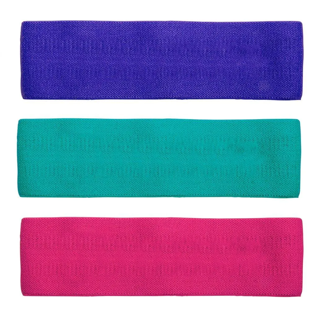 Lift Tech Fitness Comp Resistance Bands - Purple - Teal - Pink