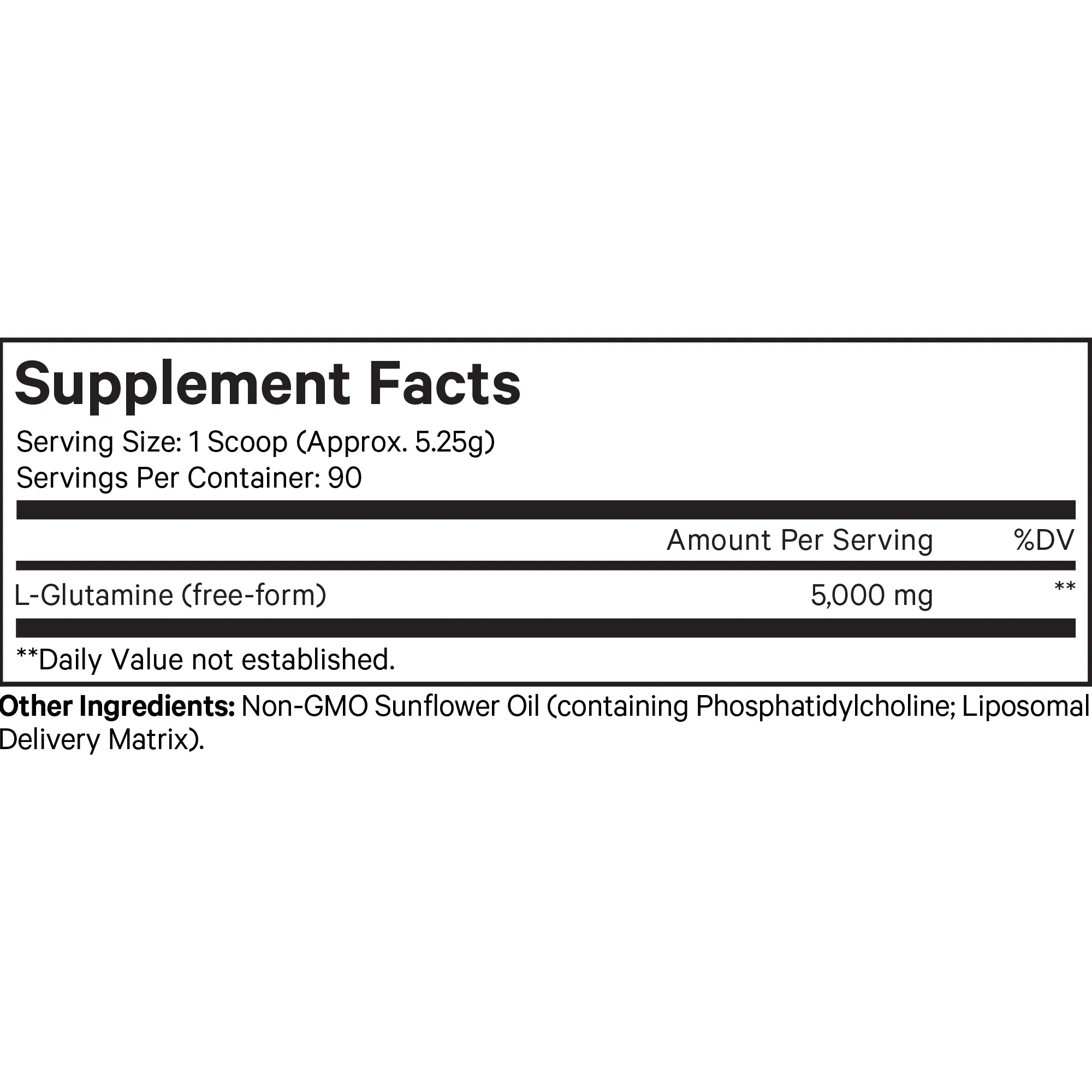 Liposomal L-Glutamine  Powder