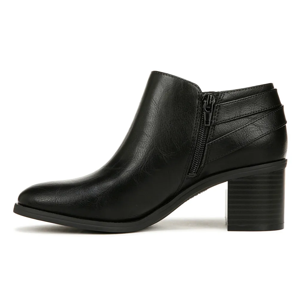 Lorelai Round Toe Zippered Ankle Booties