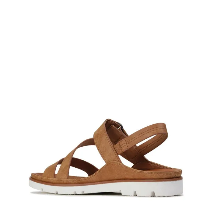 Los Cabos Ashli Sandal With Back Strap Brandy Tan