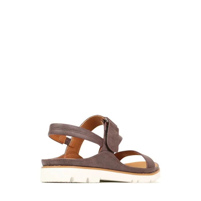 Los Cabos Ashli Sandal With Back Strap Mocha