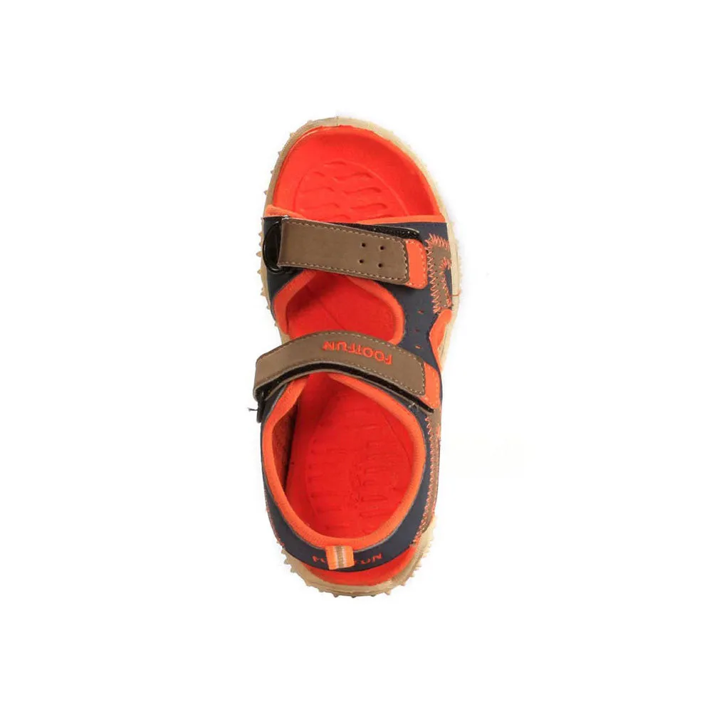 Lucy & Luke (Orange) Casual Sandal For Kids BEN-10 By Liberty