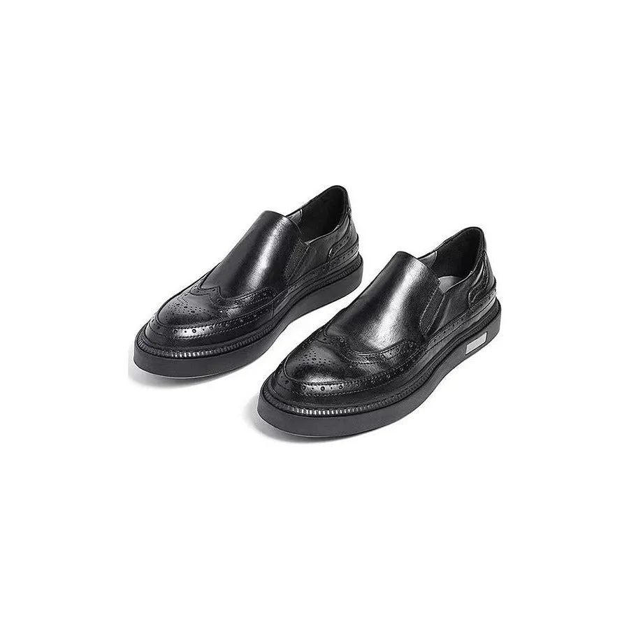 LuxeLeather Slip-Ons