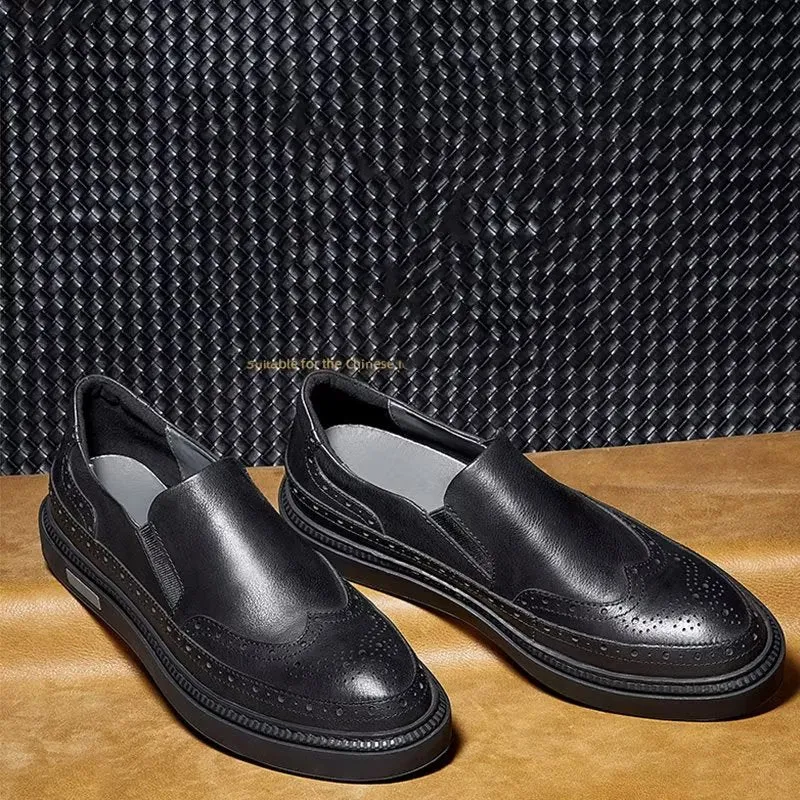 LuxeLeather Slip-Ons