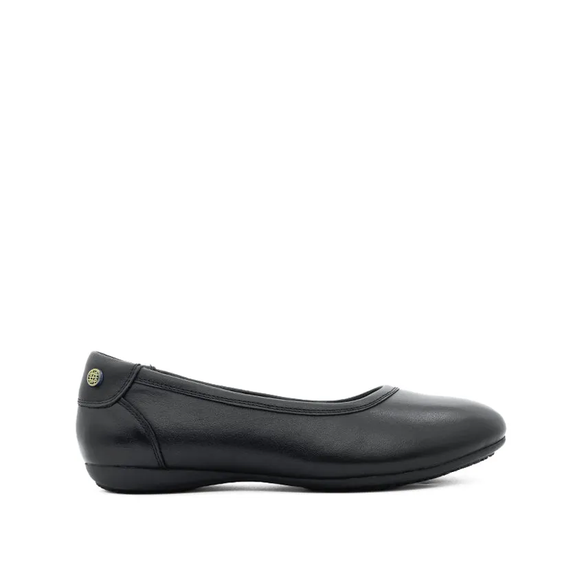 Maia Slip On PT Women's Shoes - Black Leather