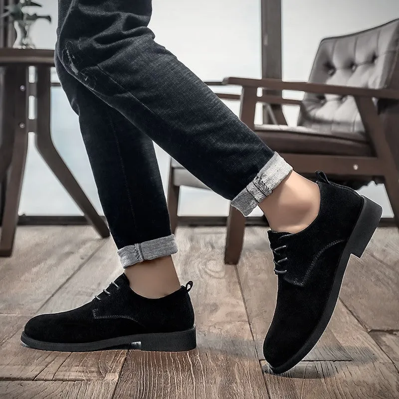 Man's suede fashion trendy joker leisure shoes