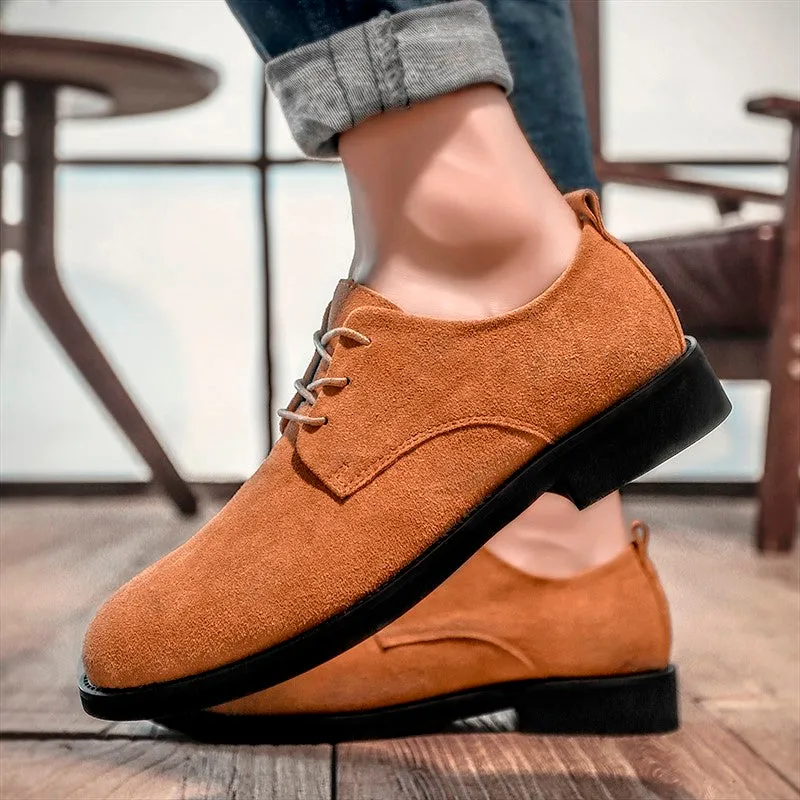 Man's suede fashion trendy joker leisure shoes