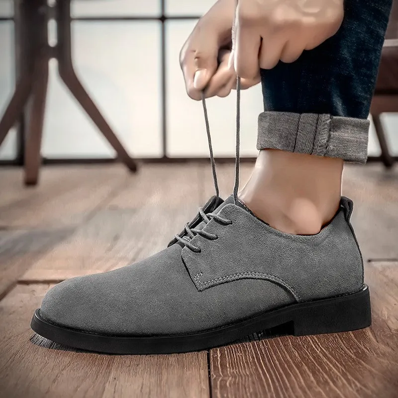 Man's suede fashion trendy joker leisure shoes