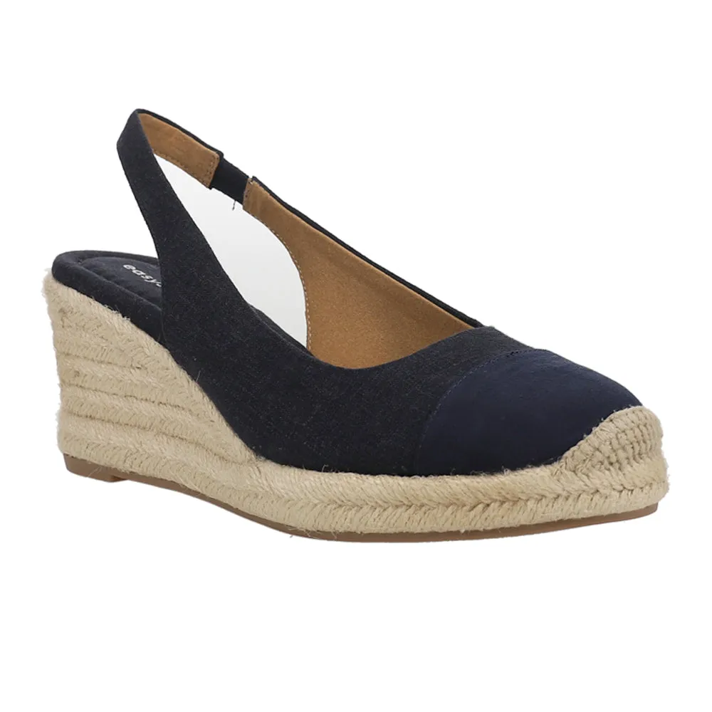 Margie Wedge Espadrille Sling Back Sandals