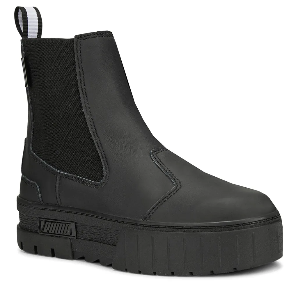 Mayze Chelsea Round Toe Chelsea Platform Boots