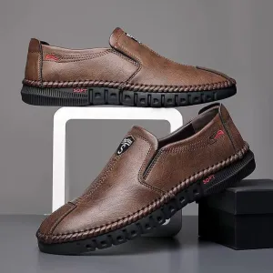 Men Casual Shoes  Comfortable Leather Shoes for Men Soft Bottom