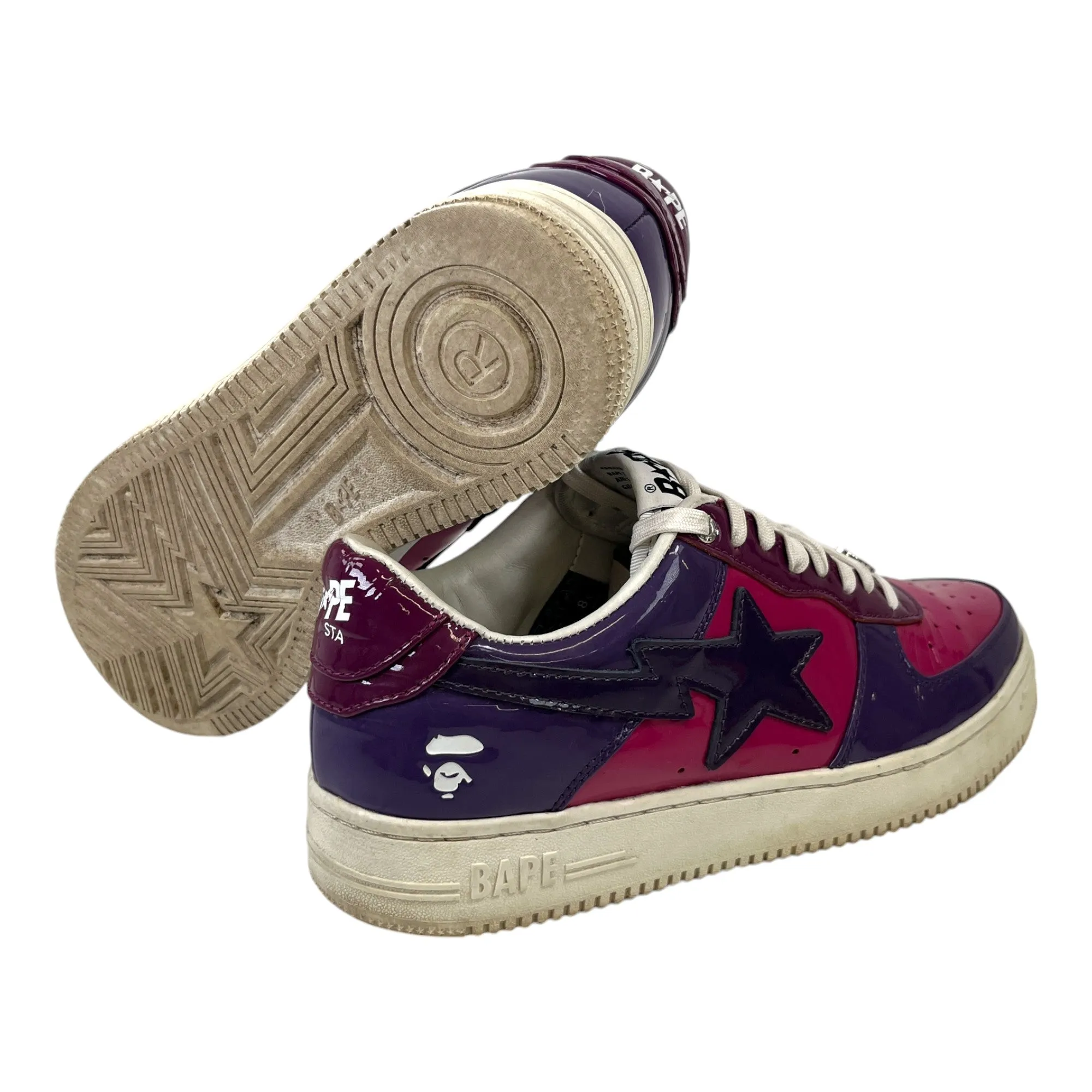 Men's Bape Sta Low Trainers Purple Size EU 40.5 / UK 6.5