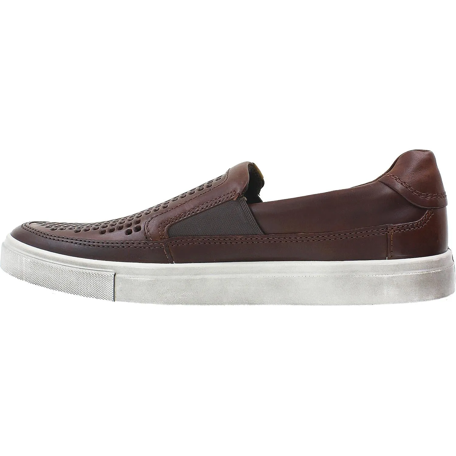 Men's Ecco Kyle Perf Slip-On Cognac Leather