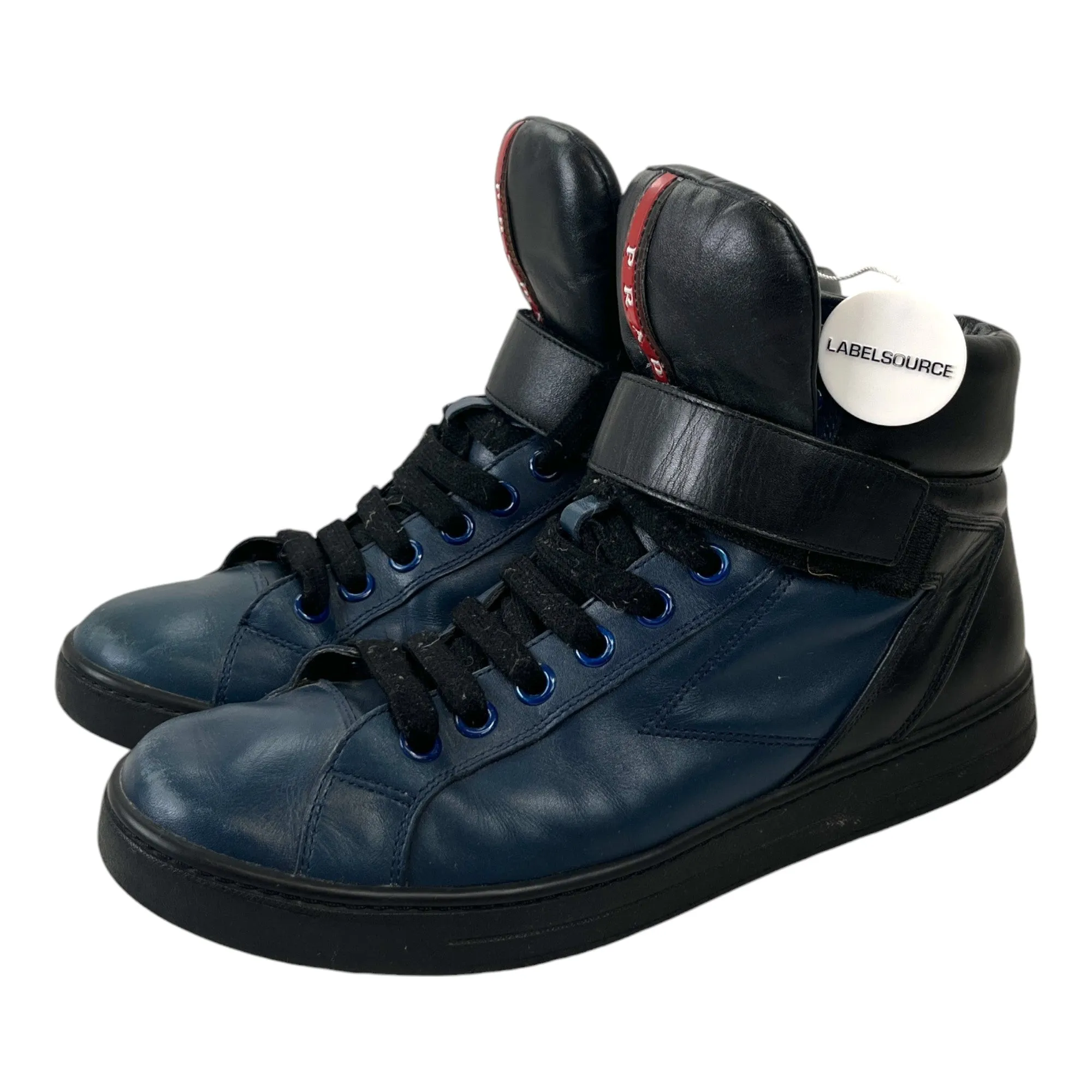 Men's Logo High Trainers Navy Size EU 41 / UK 7