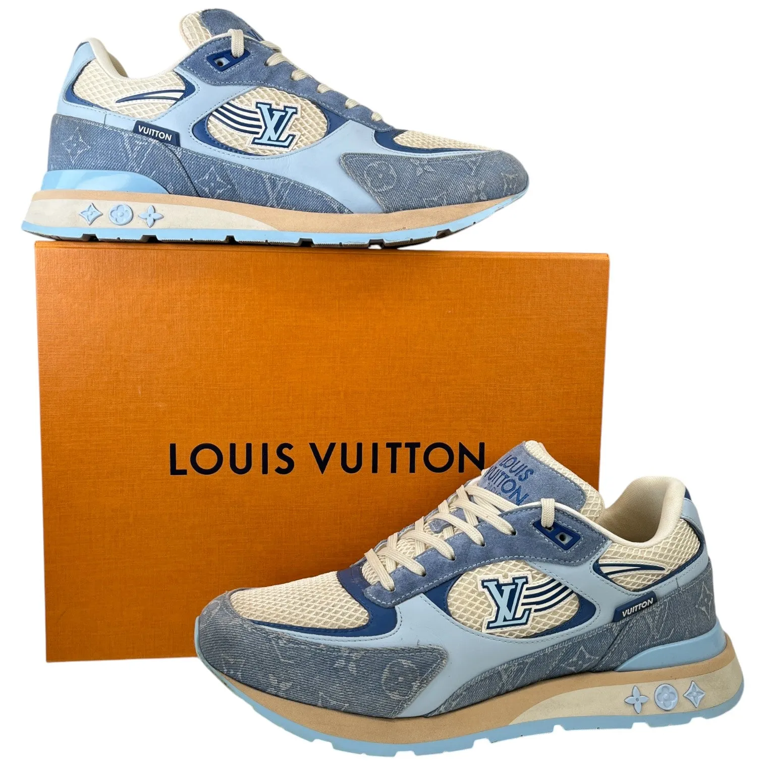 Men's Run Away Low Trainers Blue Size EU 43.5 / UK 9.5