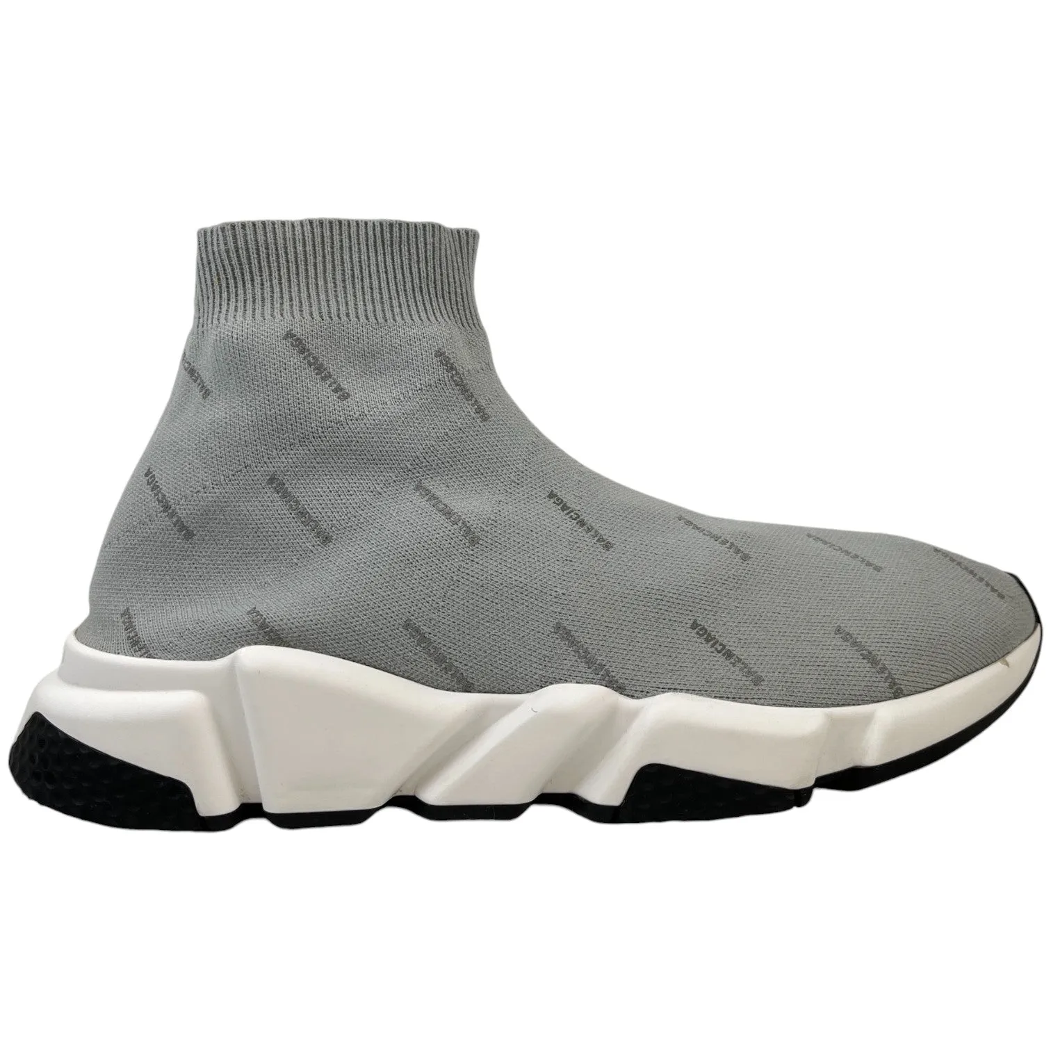 Men's Speed Sock High Trainers Grey Size EU 41 / UK 7