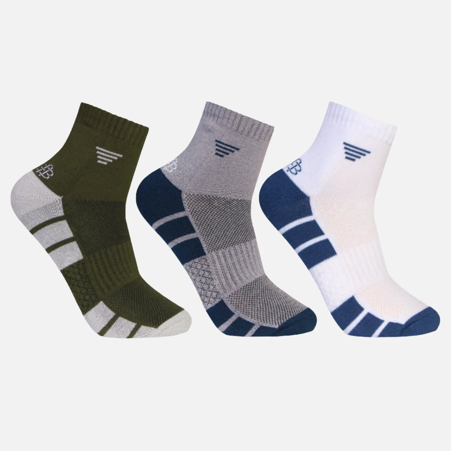 Men's Sustainable Bamboo Ankle Socks - Pack of 3