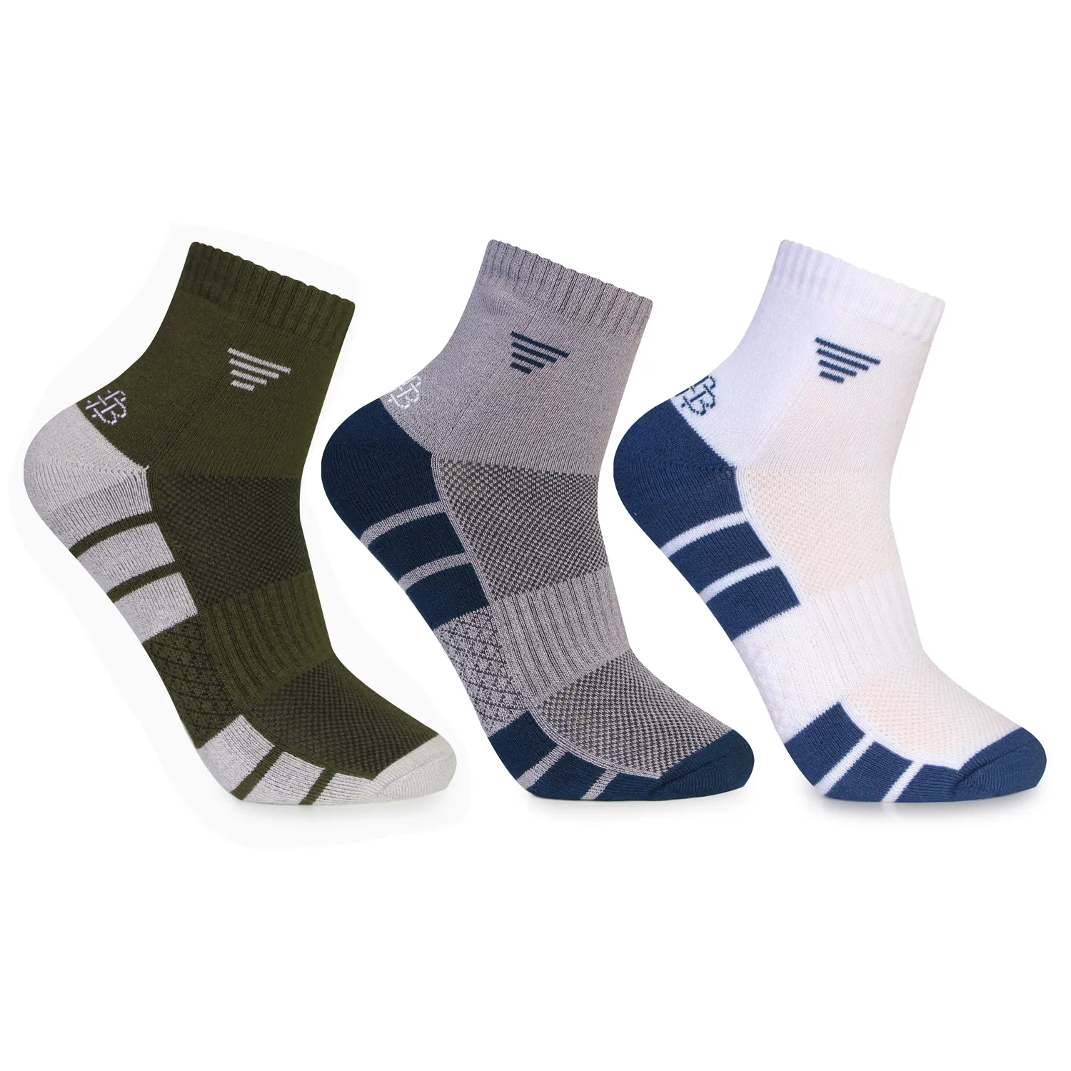 Men's Sustainable Bamboo Ankle Socks - Pack of 3