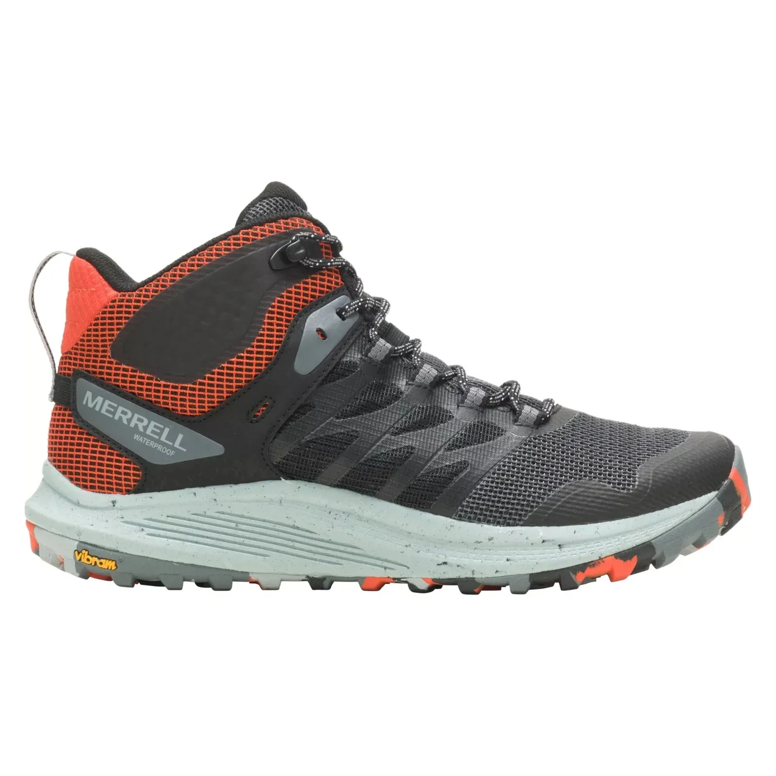 Merrell Men's Nova 3 Waterproof Mid - Black/Tangerine