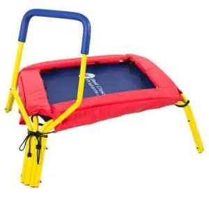 Mini Trampoline 34" Handrail Bar Pad Indoor Kids Child Rebounder Jumper Bouncer