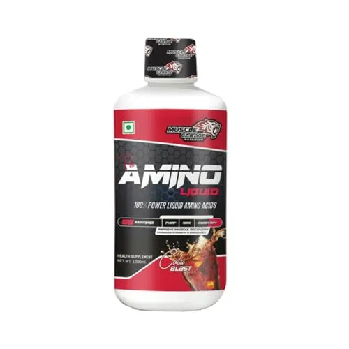 Muscle Garage Pro Amino Liquid/ 100% powder Liquid Amino Acid/ 100ml/ Cola Blast