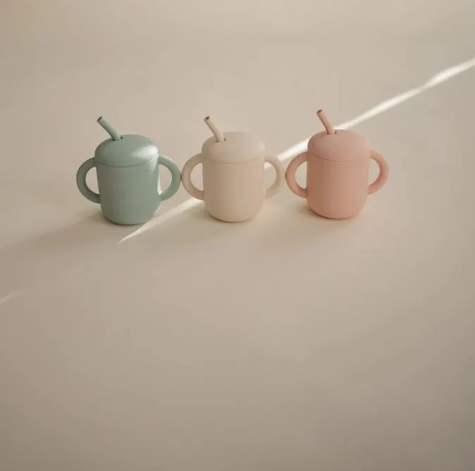 Mushie exercise cup With straw | Blush