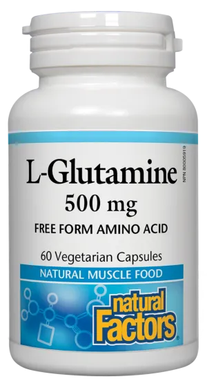 Natural Factors L-Glutamine (500mg) (60 VCaps)