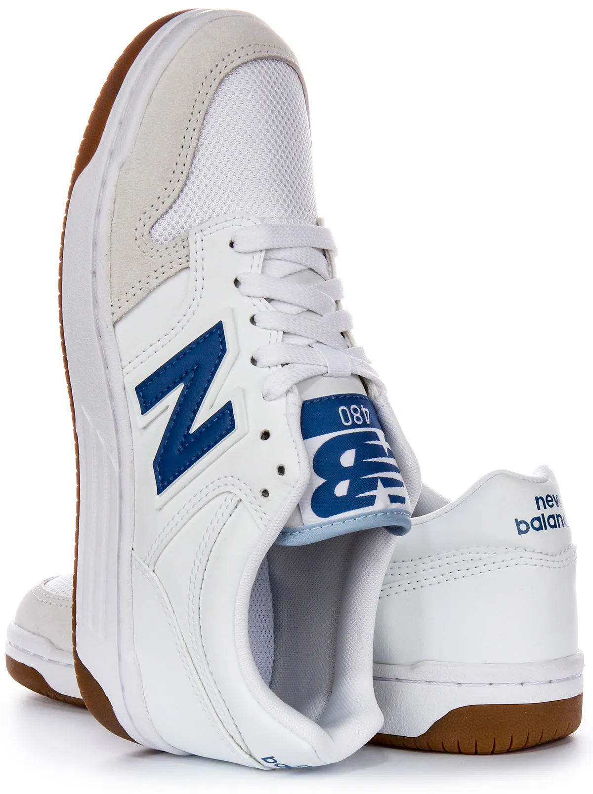 New Balance BB 480 LFB In White Blue