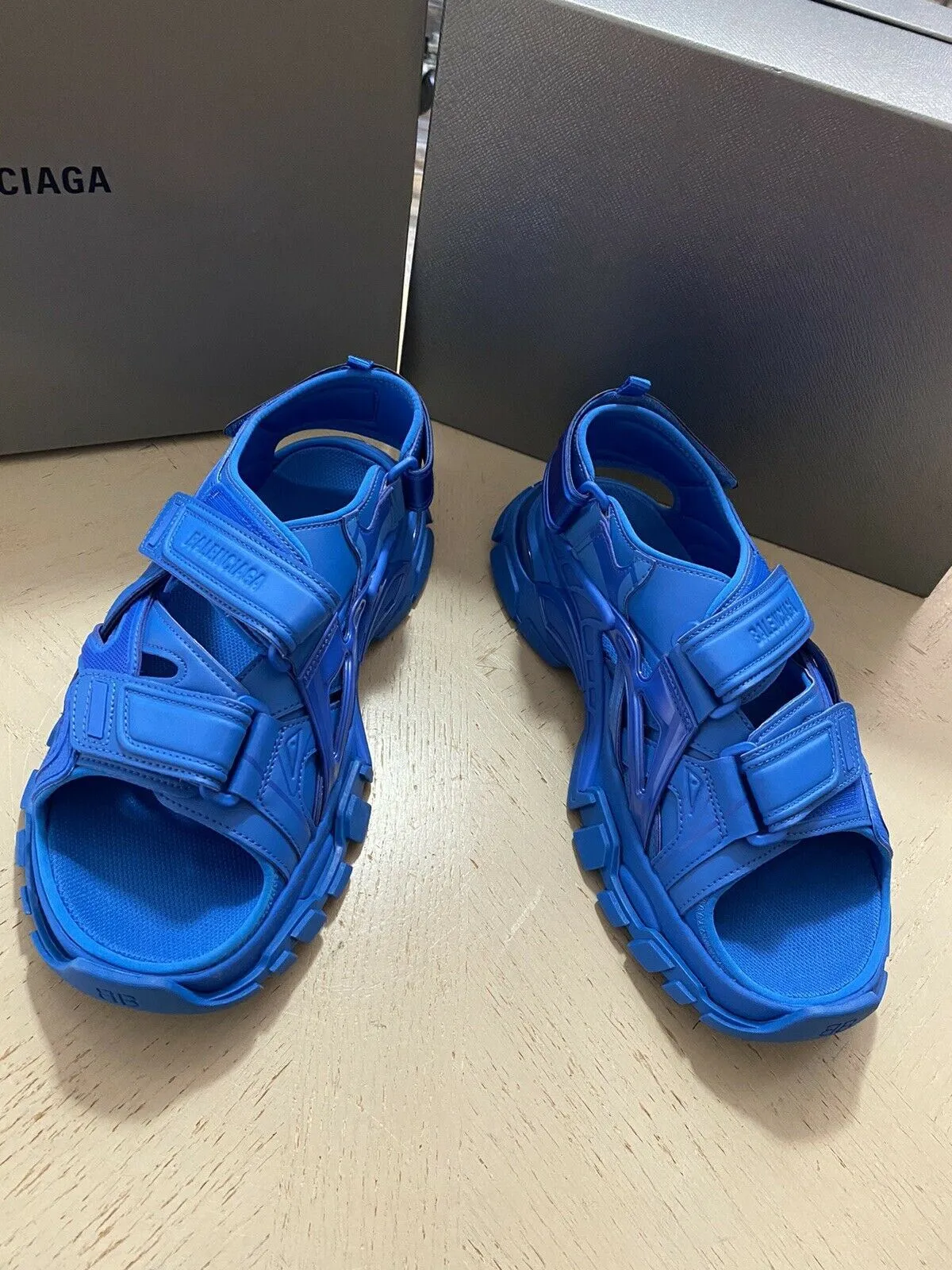 NIB Balenciaga Mens Track Sandal Shoes Screen Blue 10 US ( 43 Eu )