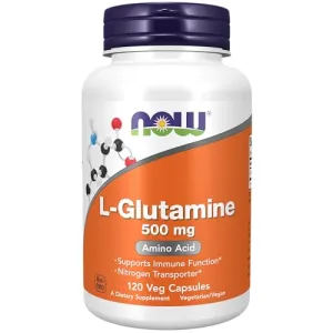 Now Foods L-Glutamine Capsules 500mg - 120 Capsules