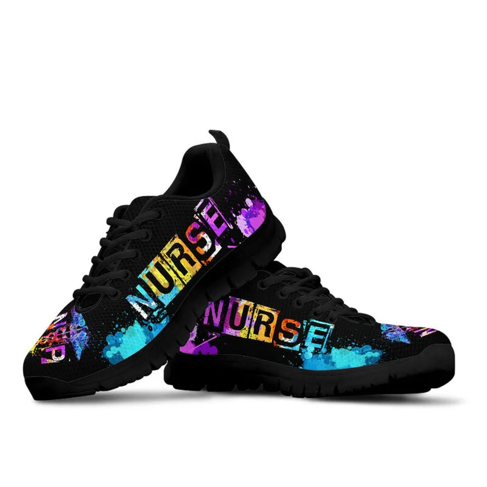 Nurse Sneaker, Np Nurse Art Heartbeat Sneakers, Best Shoes For Nurses