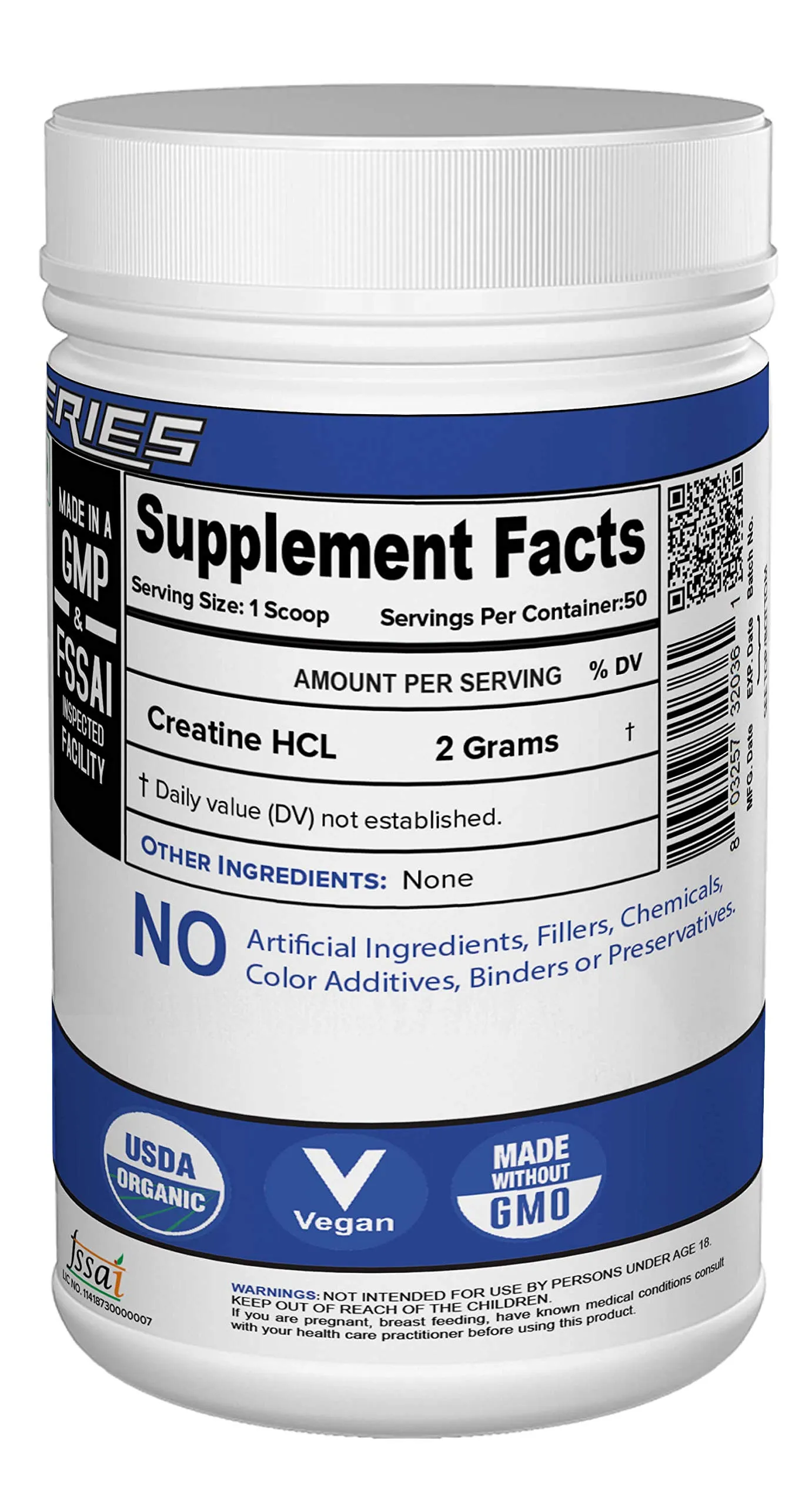 NutriJa Creatine HCL | for muscle growth - 100grams