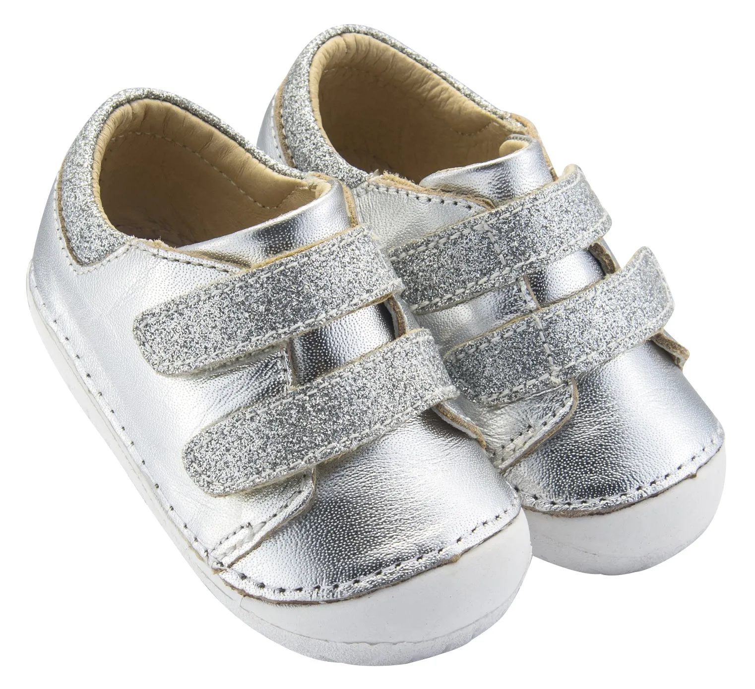 Old Soles Girl's and Boy's Edgey Pave, Silver/Glam Argent