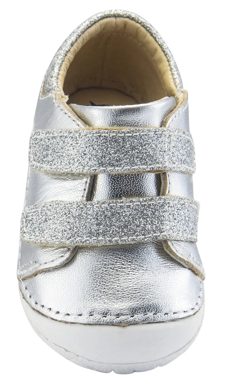 Old Soles Girl's and Boy's Edgey Pave, Silver/Glam Argent