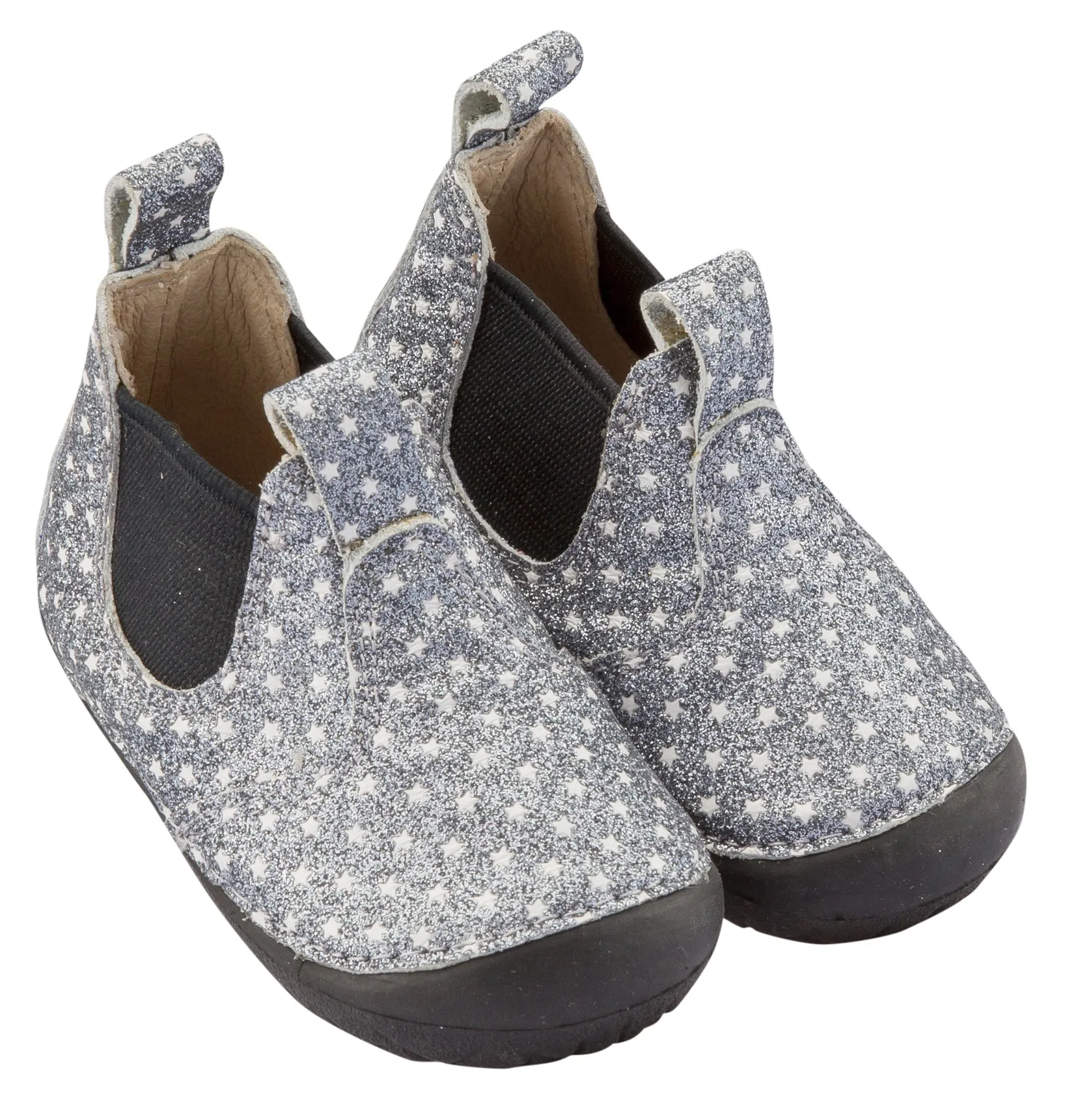 Old Soles Girl's and Boy's Twinkle Pave, Star Glam Gunmetal