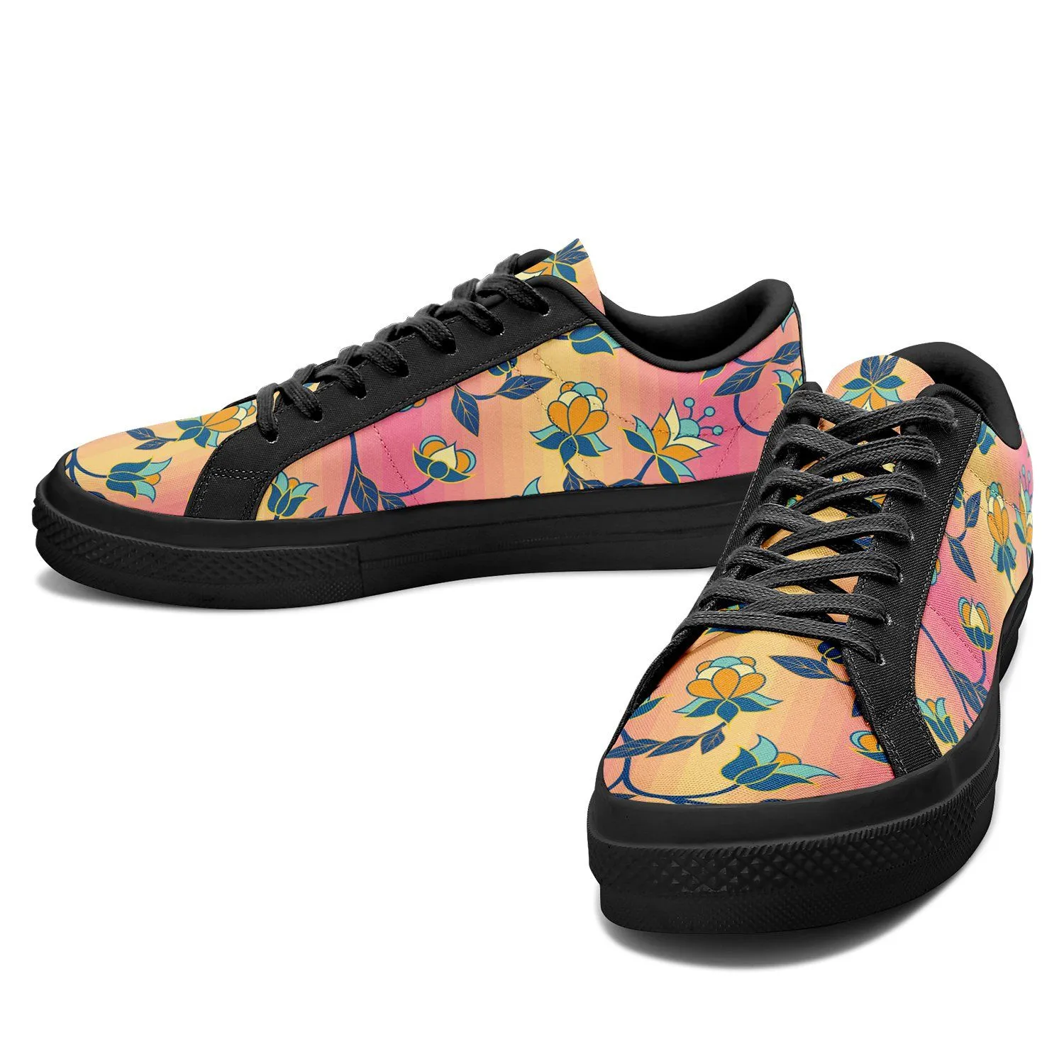 Orange Days Aapisi Low Top Canvas Shoes Black Sole