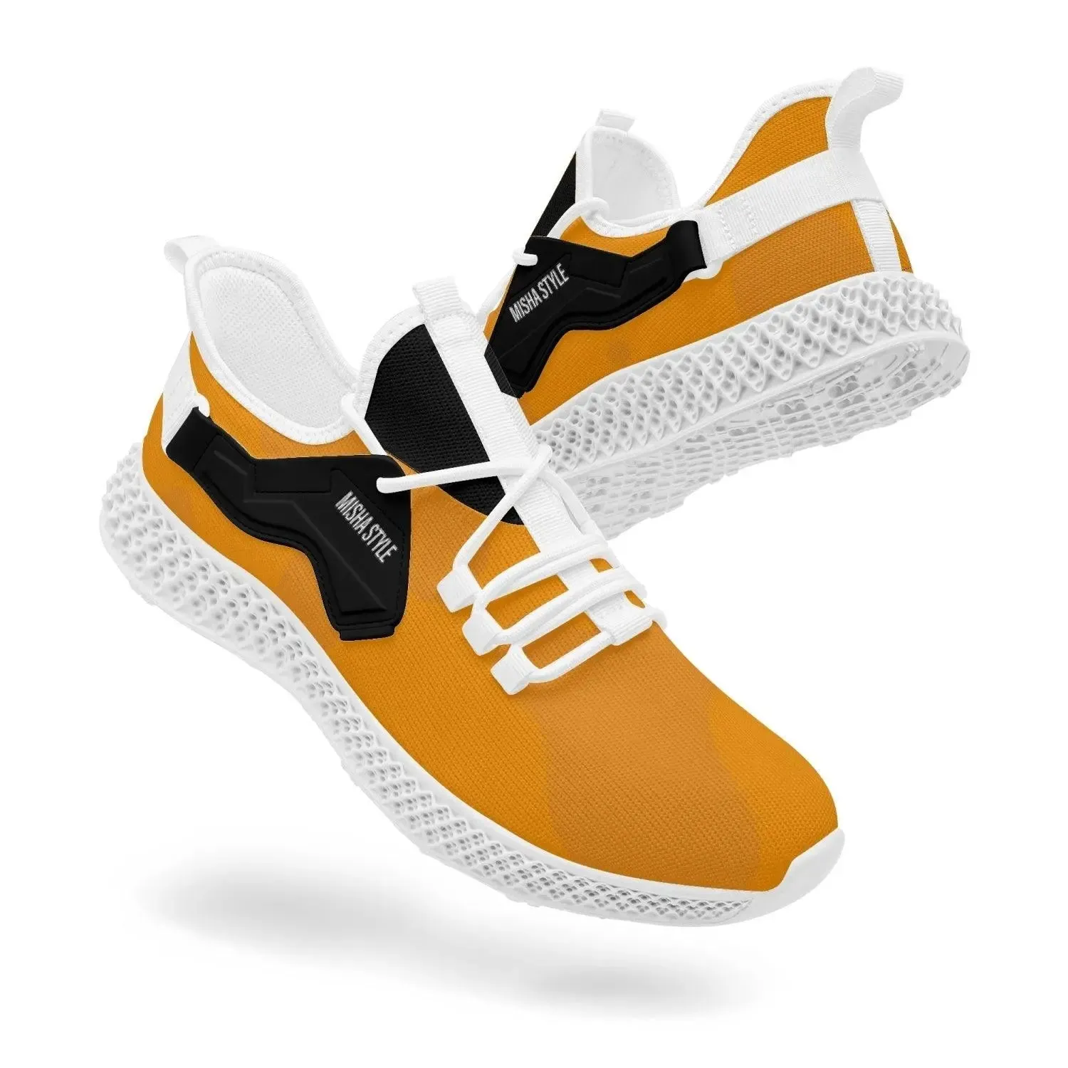 Orange Me Mesh Knit Sneakers