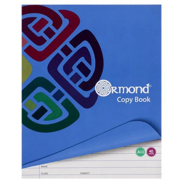 Ormond - Exercise Book - 40 Page - A12