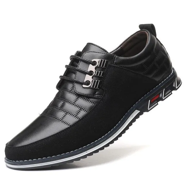 Oxfords Leather Men Shoes Fashion Casual Slip