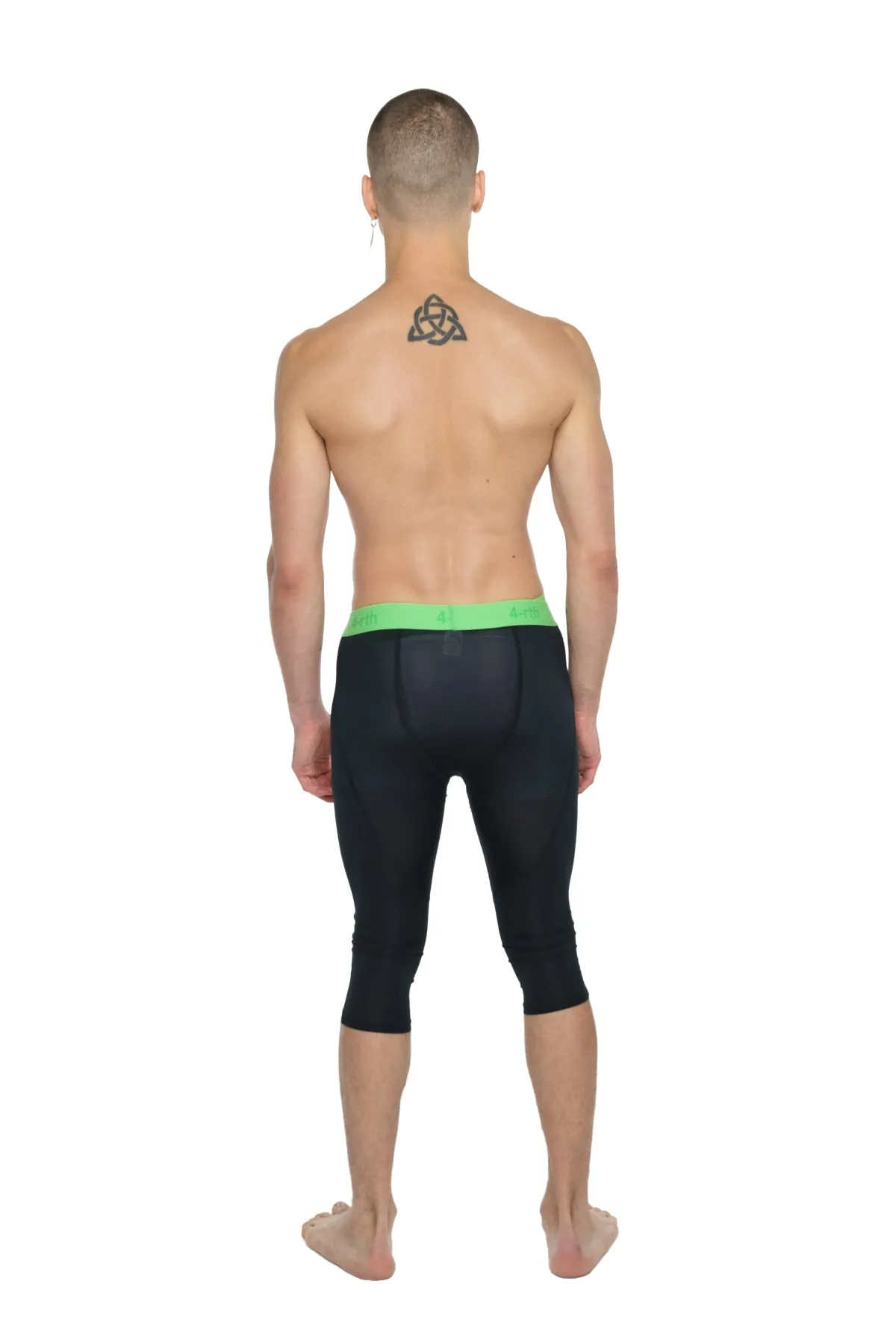 Performance Yoga Leggings - 3/4 (Carbon Black)