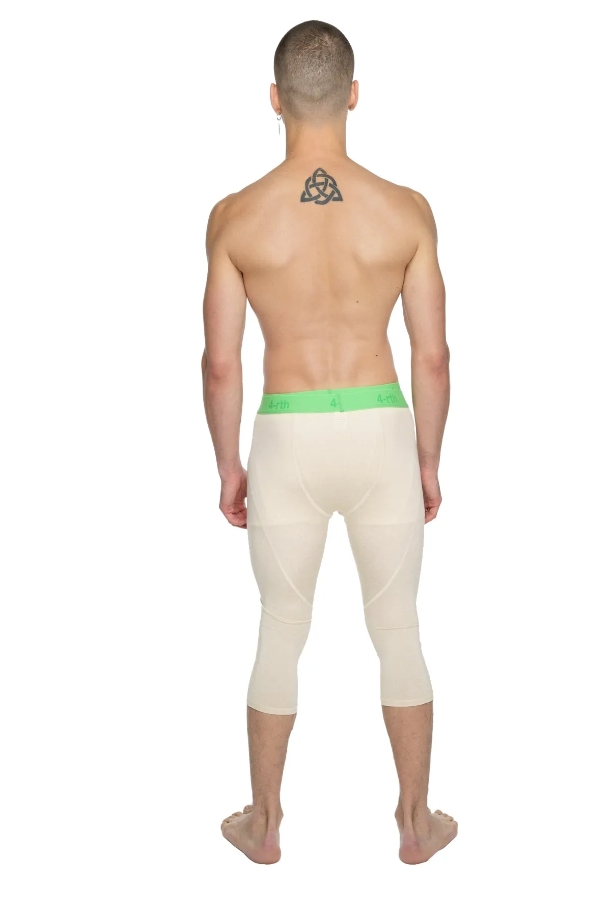 Performance Yoga Leggings - 3/4 (Sand Beige)