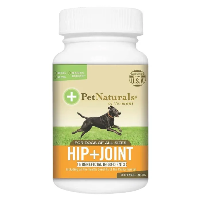 Pet Naturals of Vermont Hip   Joint Glucosamine with MSM & Chondroitin for Dogs 90 Tabs