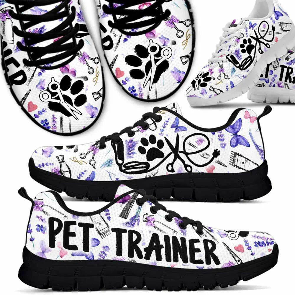 Pet Trainer Lavender Tools Sneakers Shoes, Dog Print Shoes, Best Running Shoes, Unique Gifts For Dog Lovers